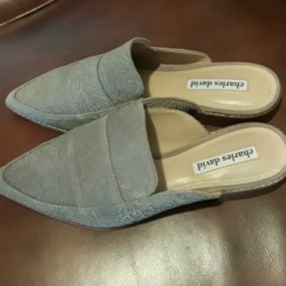 Charles David velvet mules. Stylish and comfortabl